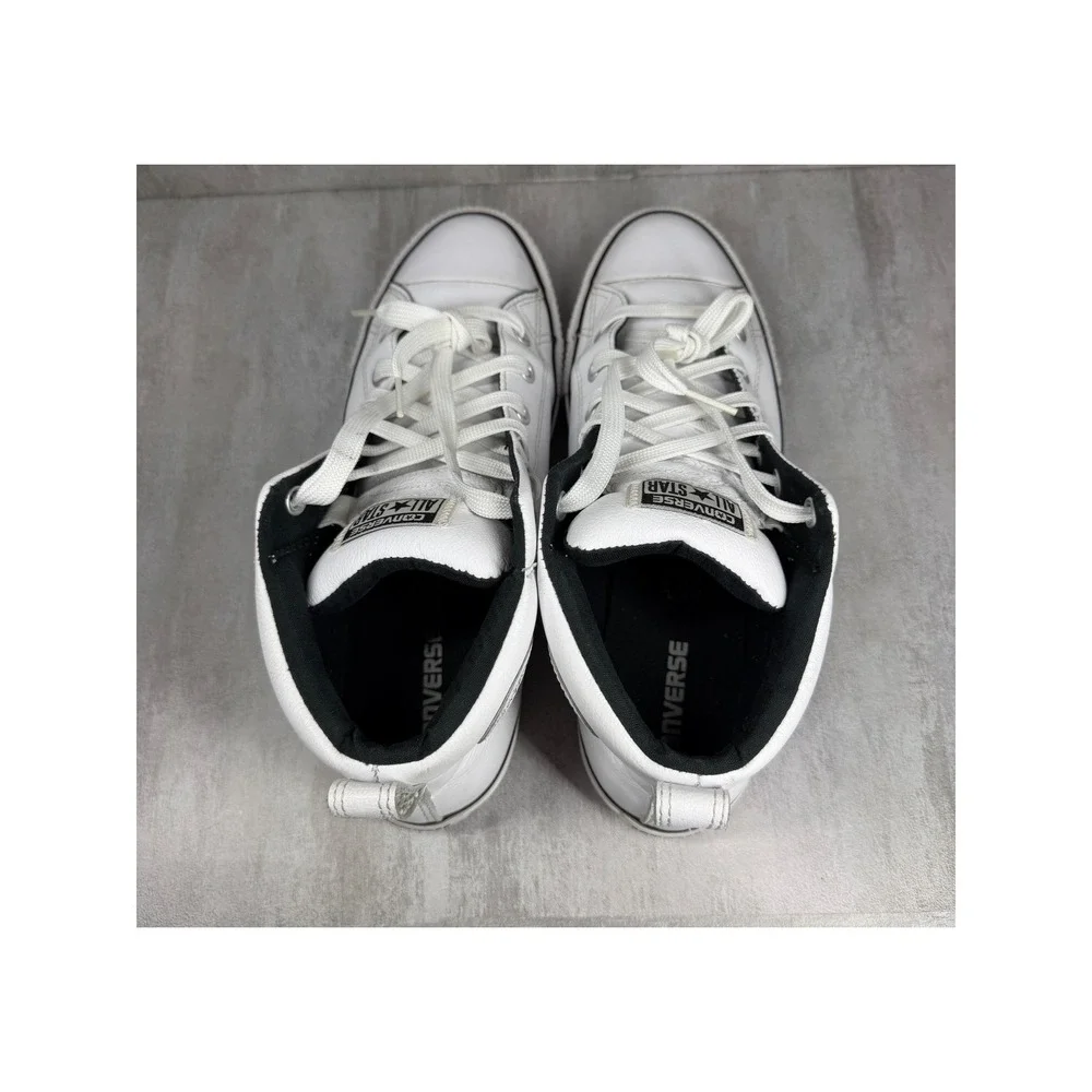Converse Chuck Taylor All Star High Street White Leather Mid Top Mens 10 143726C